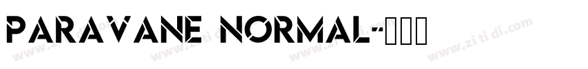 Paravane Normal字体转换